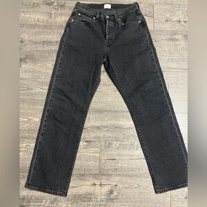 Levi's Women's 501 Curve Straight Leg Black Jeans